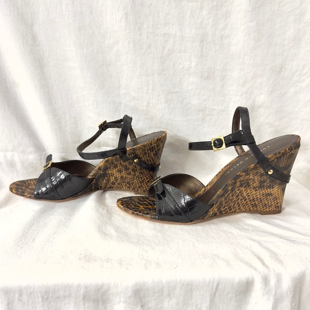 Antonio Melani New Python/Snakeskin Leather Sanda… - image 4